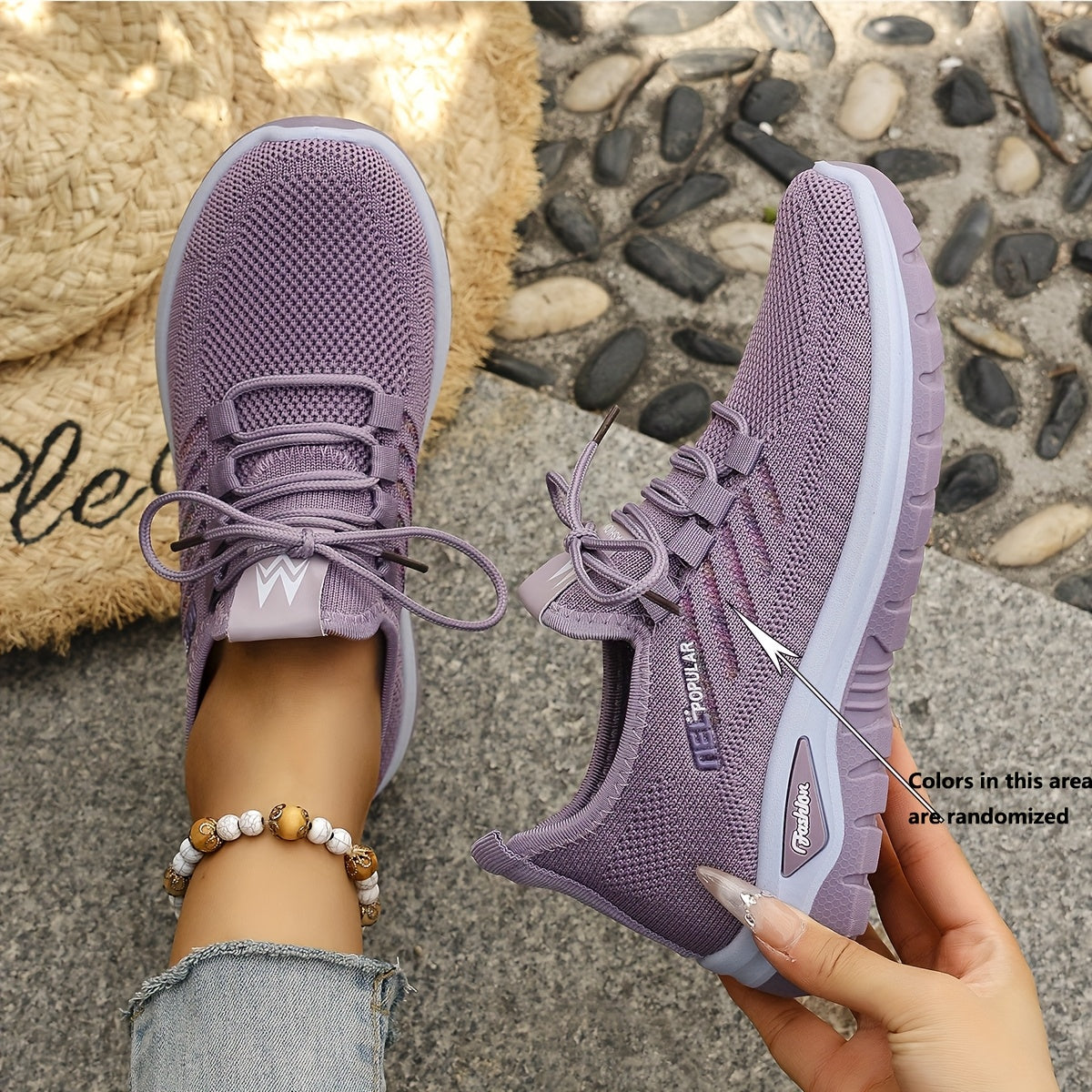 New-Season Mesh Slip-On Sneakers