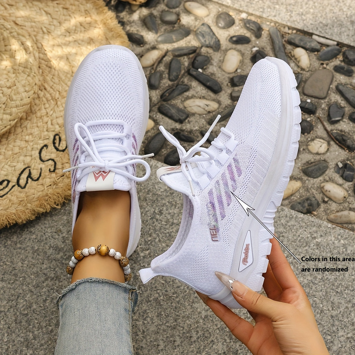 New-Season Mesh Slip-On Sneakers