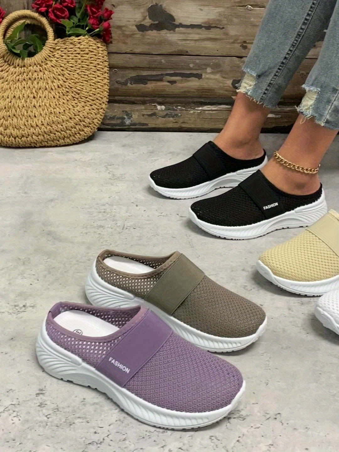 CoastalEase Mesh Slip-Ons