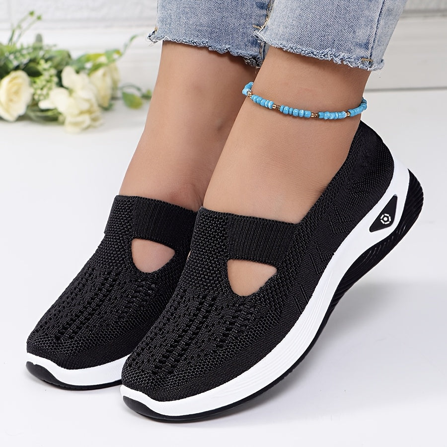 BlueBreeze Knit Slip-Ons – conveys comfort, lightness, and a cool aesthetic.
