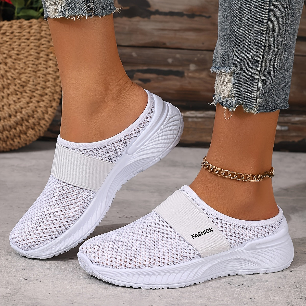 CoastalEase Mesh Slip-Ons
