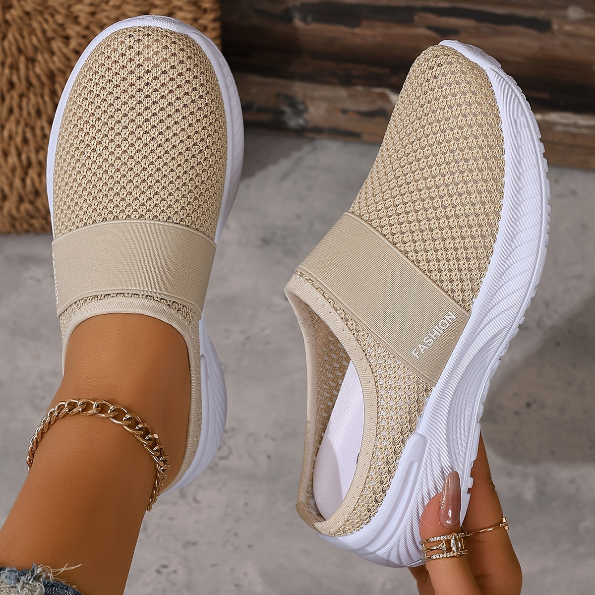 CoastalEase Mesh Slip-Ons