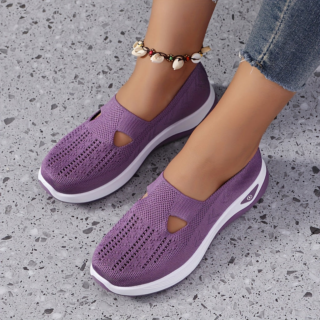 BlueBreeze Knit Slip-Ons – conveys comfort, lightness, and a cool aesthetic.
